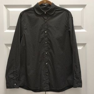 Maison Kitsune Paris Shirt Peter Pan Collar 40 8 M